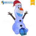 Personaje de dibujos animados Oso Gigante Santa Inflable Navidad Olaf